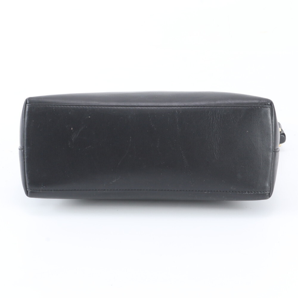Gucci Bamboo 001-2058-3008 Leather Shoulder Bag Handbag Black Brand Women's - Picture 6 of 9